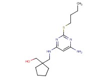 [1-({[6-amino-2-(butylthio)pyrimidin-4-yl]amino}methyl)cyclopentyl]methanol