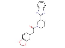 2-[1-(1,3-benzodioxol-5-ylacetyl)-3-piperidinyl]-1H-benzimidazole