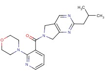 2-isobutyl-6-[(2-morpholin-4-ylpyridin-3-yl)carbonyl]-6,7-dihydro-5H-pyrrolo[3,4-d]pyrimidine