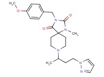 3-(4-methoxybenzyl)-1-methyl-8-[1-methyl-3-(1H-pyrazol-1-yl)propyl]-1,3,8-triazaspiro[4.5]decane-2,4-dione