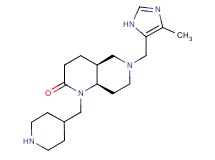 rel-(4aS,8aR)-6-[(4-methyl-1H-imidazol-5-yl)methyl]-1-(4-piperidinylmethyl)octahydro-1,6-naphthyridin-2(1H)-one dihydrochloride
