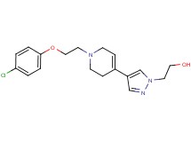 2-(4-{1-[2-(4-chlorophenoxy)ethyl]-1,2,3,6-tetrahydropyridin-4-yl}-1H-pyrazol-1-yl)ethanol
