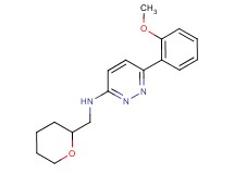6-(2-methoxyphenyl)-N-(tetrahydro-2H-pyran-2-ylmethyl)pyridazin-3-amine