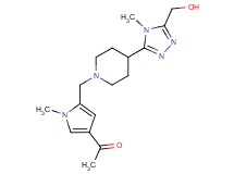 1-[5-({4-[5-(hydroxymethyl)-4-methyl-4H-1,2,4-triazol-3-yl]piperidin-1-yl}methyl)-1-methyl-1H-pyrrol-3-yl]ethanone