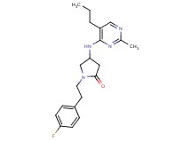 1-[2-(4-fluorophenyl)ethyl]-4-[(2-methyl-5-propylpyrimidin-4-yl)amino]pyrrolidin-2-one
