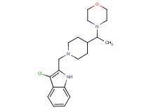 3-chloro-2-{[4-(1-morpholin-4-ylethyl)piperidin-1-yl]methyl}-1H-indole