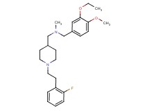(3-ethoxy-4-methoxybenzyl)({1-[2-(2-fluorophenyl)ethyl]-4-piperidinyl}methyl)methylamine