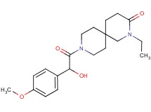 2-ethyl-9-[hydroxy(4-methoxyphenyl)acetyl]-2,9-diazaspiro[5.5]undecan-3-one
