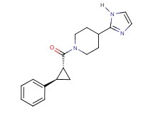 4-(1H-imidazol-2-yl)-1-{[(1R*,2R*)-2-phenylcyclopropyl]carbonyl}piperidine