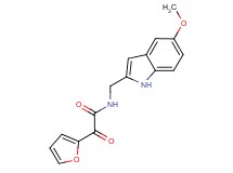 2-(2-furyl)-N-[(5-methoxy-1H-indol-2-yl)methyl]-2-oxoacetamide