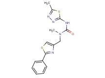 N-methyl-N'-(5-methyl-1,3,4-thiadiazol-2-yl)-N-[(2-phenyl-1,3-thiazol-4-yl)methyl]urea