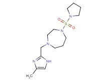 1-[(4-methyl-1H-imidazol-2-yl)methyl]-4-(pyrrolidin-1-ylsulfonyl)-1,4-diazepane