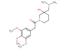 3-[(dimethylamino)methyl]-1-[(3,4,5-trimethoxyphenyl)acetyl]-3-piperidinol