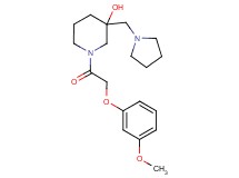 1-[(3-methoxyphenoxy)acetyl]-3-(pyrrolidin-1-ylmethyl)piperidin-3-ol