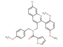 N-{[7-chloro-2-(2,5-dimethoxyphenyl)-3-quinolinyl]methyl}-N-(4-methoxybenzyl)-2-furamide