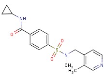 N-cyclopropyl-4-({methyl[(3-methyl-4-pyridinyl)methyl]amino}sulfonyl)benzamide