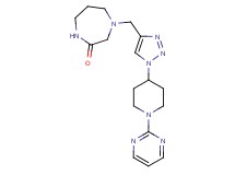 4-{[1-(1-pyrimidin-2-ylpiperidin-4-yl)-1H-1,2,3-triazol-4-yl]methyl}-1,4-diazepan-2-one