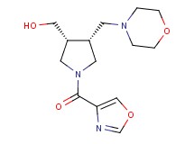 [(3R*,4R*)-4-(4-morpholinylmethyl)-1-(1,3-oxazol-4-ylcarbonyl)-3-pyrrolidinyl]methanol