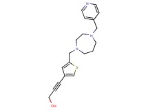 3-(5-{[4-(pyridin-4-ylmethyl)-1,4-diazepan-1-yl]methyl}-3-thienyl)prop-2-yn-1-ol