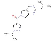 2-isobutyl-6-[(1-isopropyl-1H-pyrazol-4-yl)carbonyl]-6,7-dihydro-5H-pyrrolo[3,4-d]pyrimidine