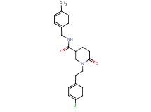 1-[2-(4-chlorophenyl)ethyl]-N-(4-methylbenzyl)-6-oxo-3-piperidinecarboxamide
