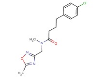 4-(4-chlorophenyl)-N-methyl-N-[(5-methyl-1,2,4-oxadiazol-3-yl)methyl]butanamide