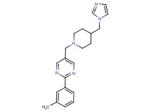 5-{[4-(1H-imidazol-1-ylmethyl)piperidin-1-yl]methyl}-2-(3-methylphenyl)pyrimidine