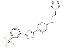 N-[2-(4H-1,2,4-triazol-4-yl)ethyl]-5-{3-[3-(trifluoromethyl)phenyl]-1,2,4-oxadiazol-5-yl}pyridin-2-amine
