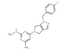 4-[1-(4-fluorobenzyl)-4,6-dihydropyrrolo[3,4-c]pyrazol-5(1H)-yl]-N,6-dimethylpyrimidin-2-amine