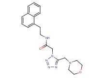 2-[5-(4-morpholinylmethyl)-1H-tetrazol-1-yl]-N-[2-(1-naphthyl)ethyl]acetamide