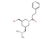[(3R*,5R*)-5-[(dimethylamino)methyl]-1-(3-pyridin-4-ylpropanoyl)piperidin-3-yl]methanol
