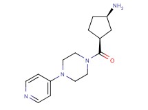 (rel-(1R,3S)-3-{[4-(4-pyridinyl)-1-piperazinyl]carbonyl}cyclopentyl)amine dihydrochloride