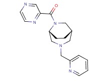(1S*,5R*)-6-(2-pyrazinylcarbonyl)-3-(2-pyridinylmethyl)-3,6-diazabicyclo[3.2.2]nonane