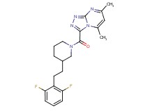 3-({3-[2-(2,6-difluorophenyl)ethyl]-1-piperidinyl}carbonyl)-5,7-dimethyl[1,2,4]triazolo[4,3-a]pyrimidine