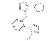 2-methyl-1-(2-{[2-(tetrahydrofuran-3-yl)-1H-imidazol-1-yl]methyl}phenyl)-1H-imidazole