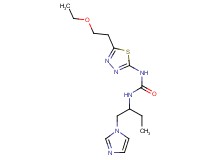 N-[5-(2-ethoxyethyl)-1,3,4-thiadiazol-2-yl]-N'-[1-(1H-imidazol-1-ylmethyl)propyl]urea