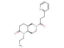 rel-(4aS,8aR)-1-(2-aminoethyl)-6-[3-(2-pyridinyl)propanoyl]octahydro-1,6-naphthyridin-2(1H)-one dihydrochloride