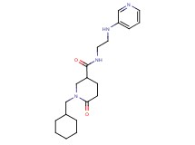 1-(cyclohexylmethyl)-6-oxo-N-[2-(3-pyridinylamino)ethyl]-3-piperidinecarboxamide