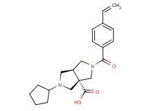 (3aS*,6aS*)-2-cyclopentyl-5-(4-vinylbenzoyl)hexahydropyrrolo[3,4-c]pyrrole-3a(1H)-carboxylic acid