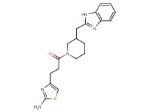 4-{3-[3-(1H-benzimidazol-2-ylmethyl)-1-piperidinyl]-3-oxopropyl}-1,3-thiazol-2-amine