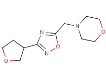 4-{[3-(tetrahydrofuran-3-yl)-1,2,4-oxadiazol-5-yl]methyl}morpholine