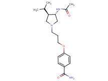 4-{3-[(3S*,4R*)-3-(acetylamino)-4-isopropylpyrrolidin-1-yl]propoxy}benzamide