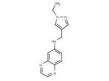 N-[(1-ethyl-1H-pyrazol-4-yl)methyl]-6-quinoxalinamine
