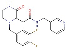 2-[1-(3,4-difluorobenzyl)-3-oxo-2-piperazinyl]-N-(3-pyridinylmethyl)acetamide