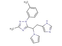 5-[2-(1H-imidazol-5-yl)-1-(1H-pyrrol-1-yl)ethyl]-3-methyl-1-(3-methylphenyl)-1H-1,2,4-triazole