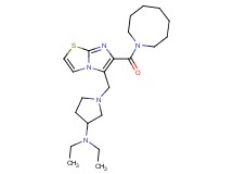 1-{[6-(1-azocanylcarbonyl)imidazo[2,1-b][1,3]thiazol-5-yl]methyl}-N,N-diethyl-3-pyrrolidinamine