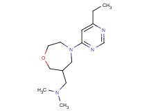 1-[4-(6-ethylpyrimidin-4-yl)-1,4-oxazepan-6-yl]-N,N-dimethylmethanamine
