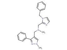 1-(1-benzyl-1H-imidazol-2-yl)-N-methyl-N-[(1-methyl-3-phenyl-1H-pyrazol-4-yl)methyl]methanamine