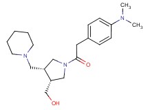 [(3R*,4R*)-1-{[4-(dimethylamino)phenyl]acetyl}-4-(piperidin-1-ylmethyl)pyrrolidin-3-yl]methanol