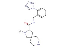 2-methyl-N-[2-(1H-1,2,4-triazol-1-yl)benzyl]-2,8-diazaspiro[4.5]decane-3-carboxamide dihydrochloride